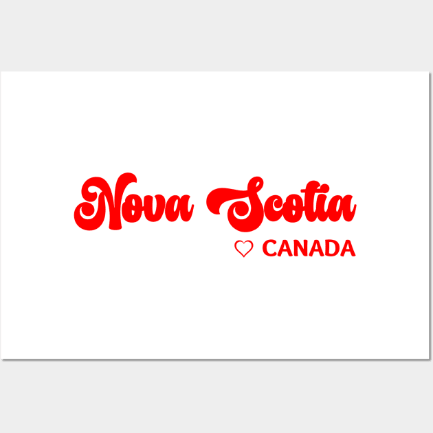 Nova Scotia: I love Canada Wall Art by teezeedy